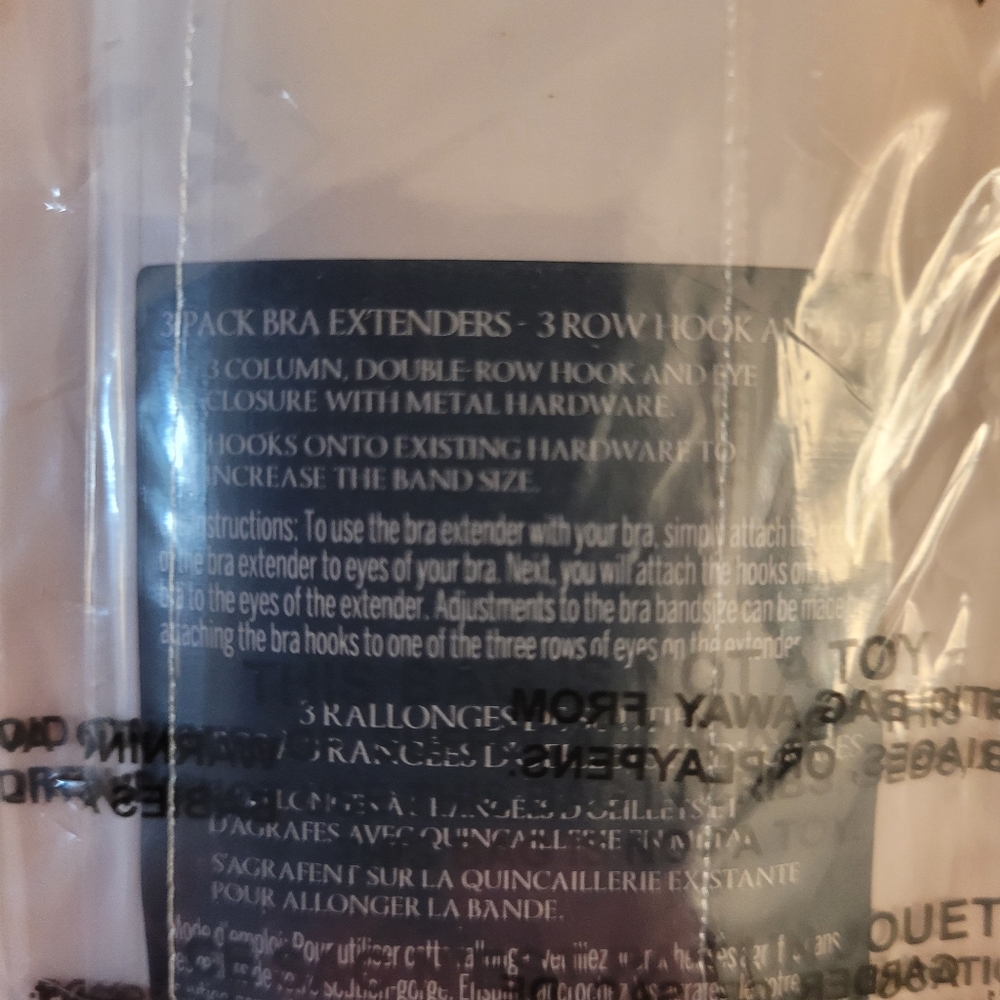💓 Victoria's Secret Bare 3 Row Hook-and-Eye Bra Extenders 💓 - Picture 4 of 12
